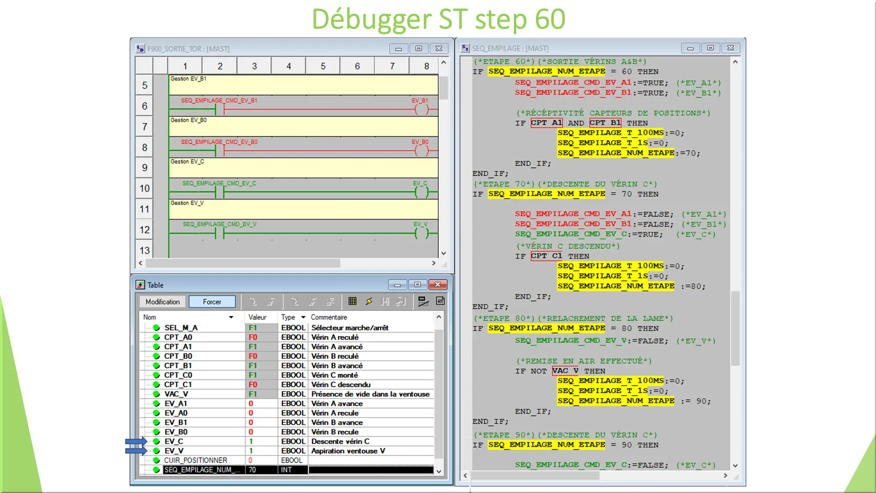 Débugger ST step 60